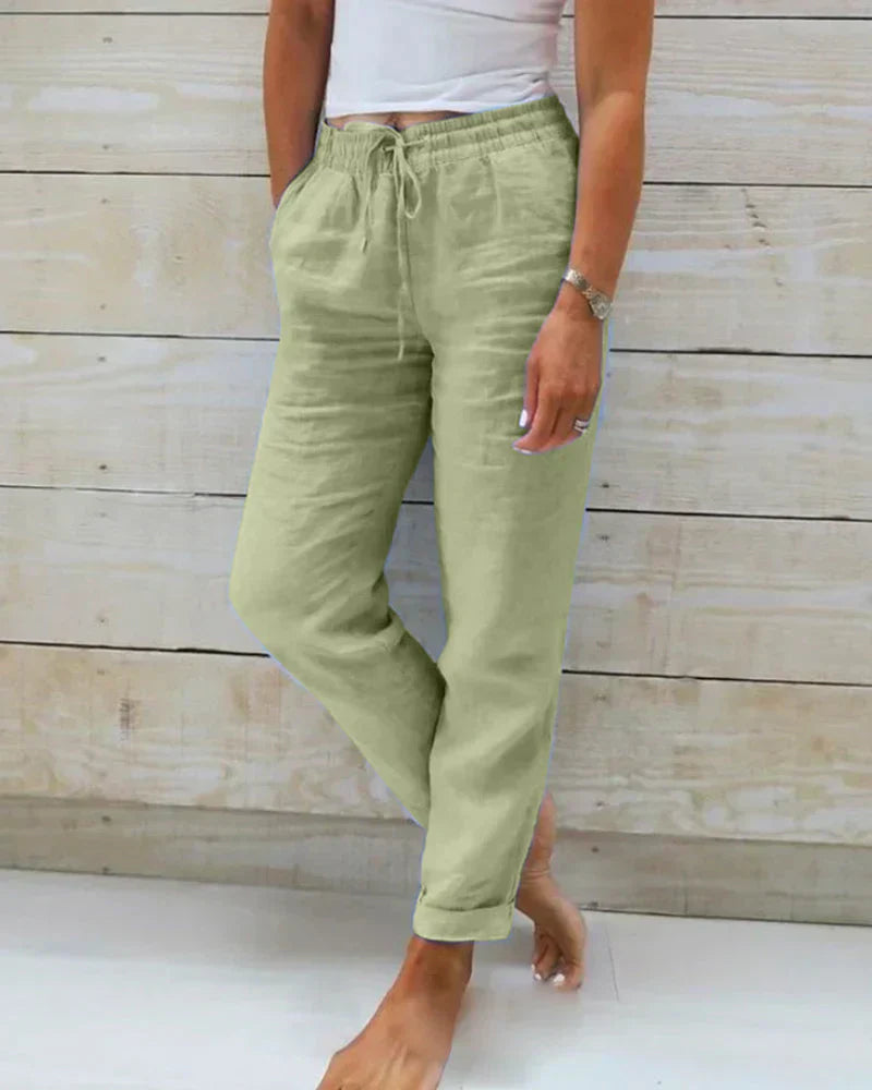 Sophie Linen Blend Stretch Pants