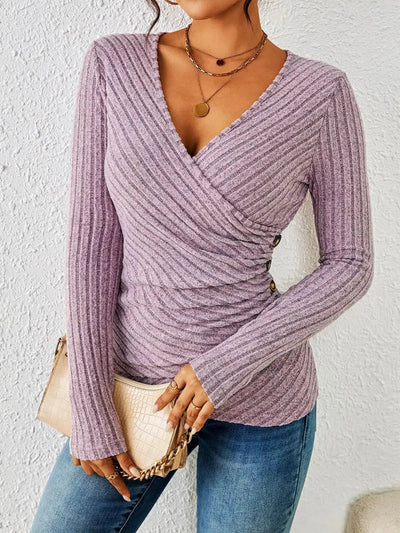AURORA - Tummy Tucking Long Sleeve Top