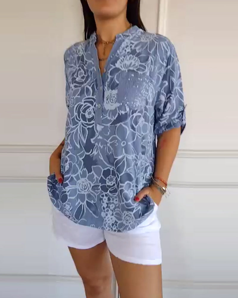 Sandra Floral Print Blouse