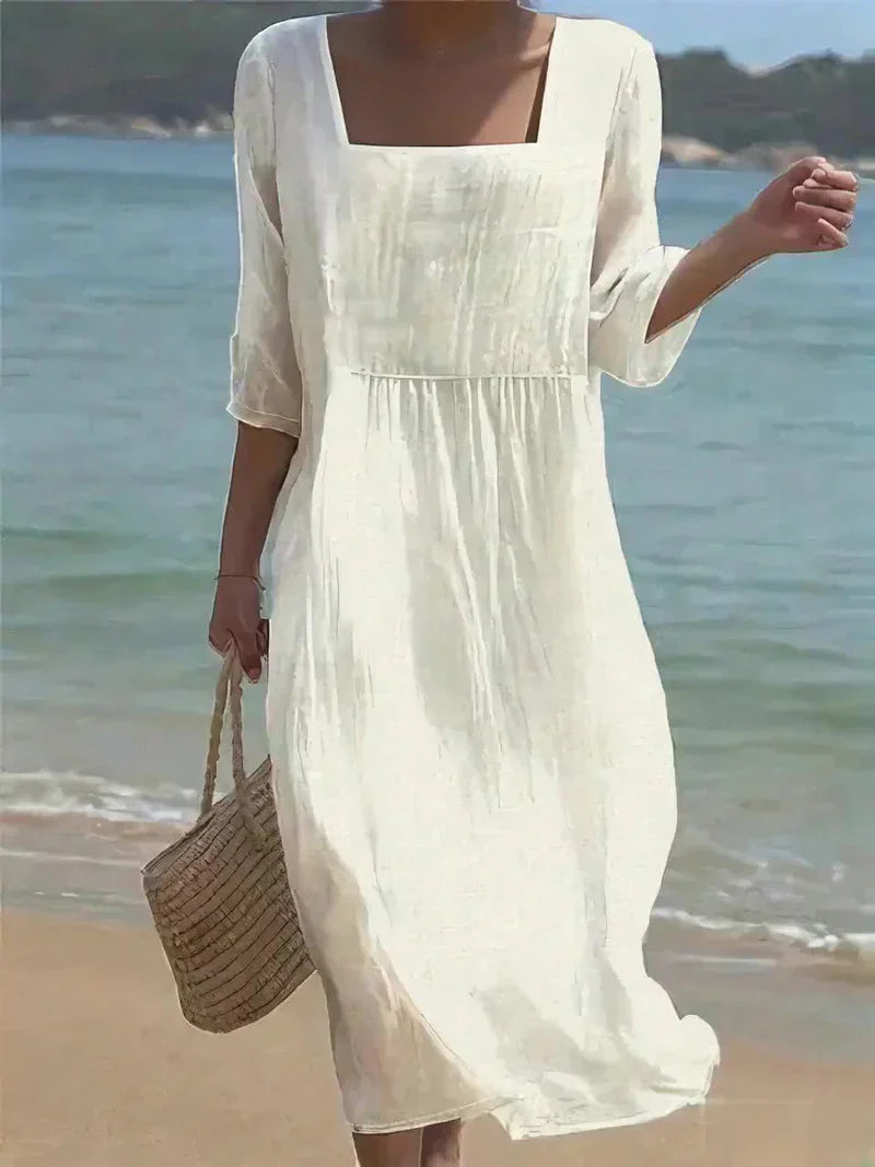 Lunelle Casual Linen Dress