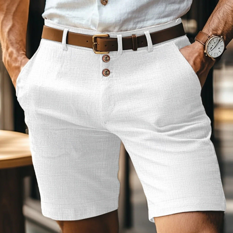 Classic™ Taro – Linen Blend Summer Shorts