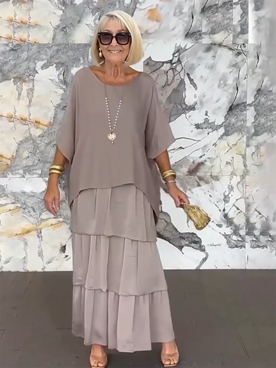 Fiona Gradient Clover Art Print Dress