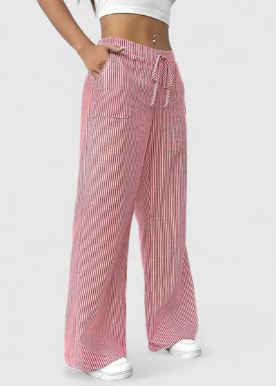 Madison Comfortable Wide-Leg Pants with Elegant Details