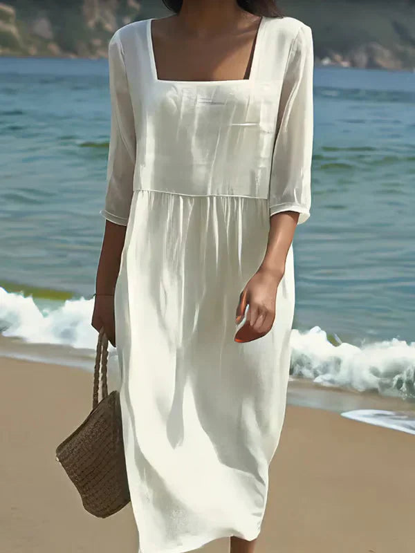 Lunelle Casual Linen Dress