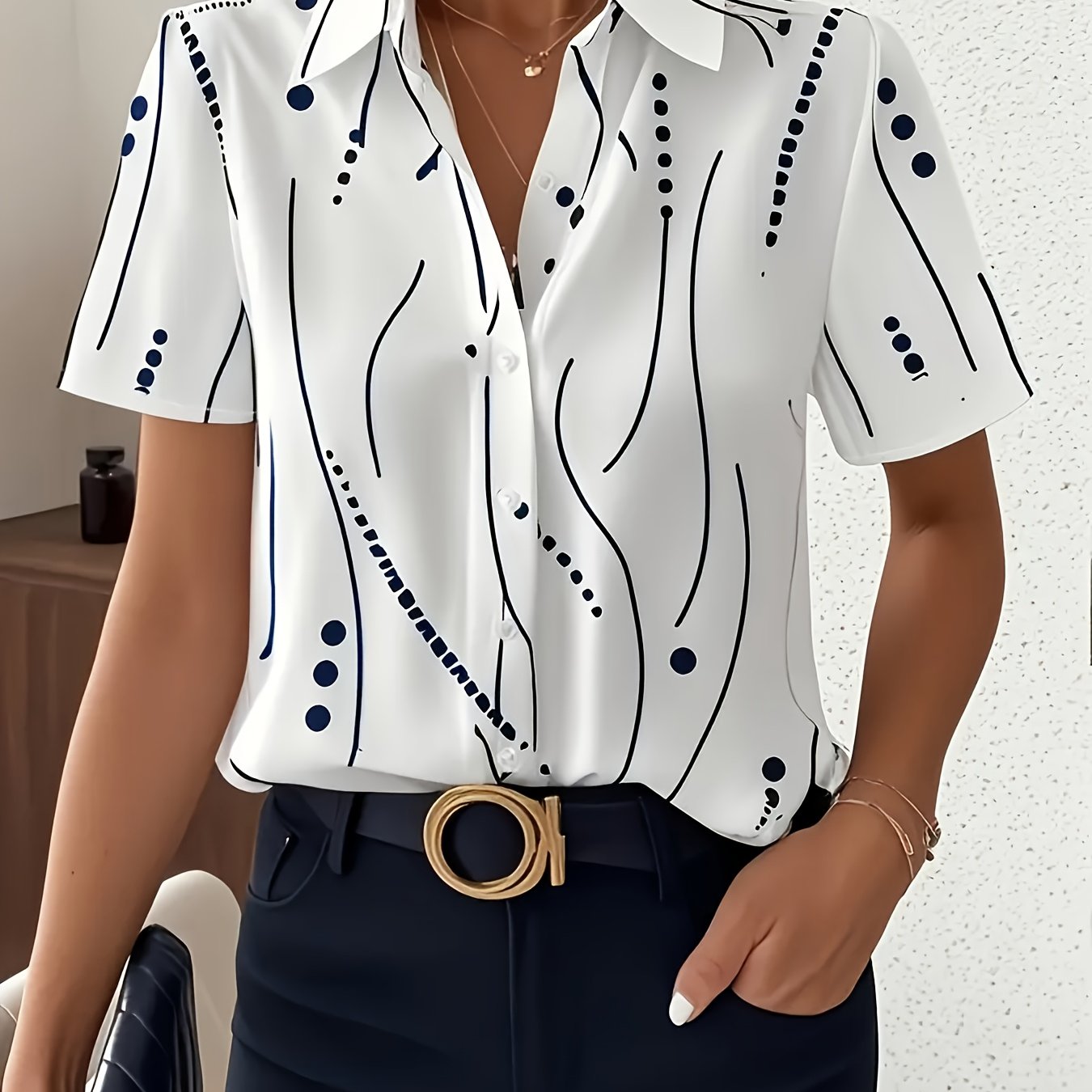 Amelia | Polka Dot Shirt