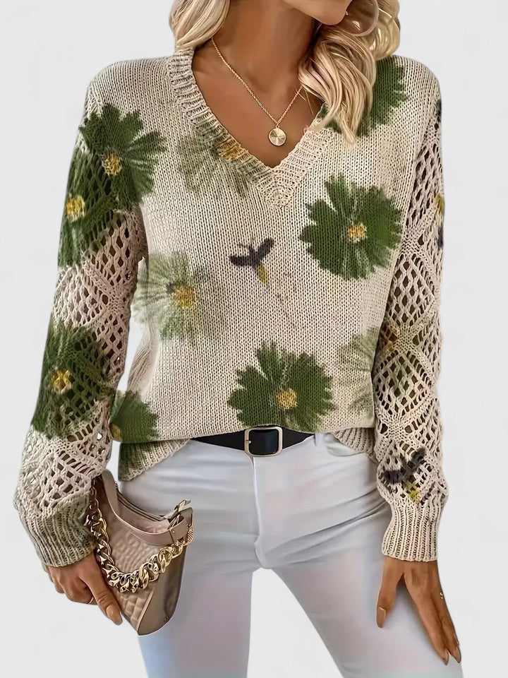 Aurélie | Elegant Floral Sweater