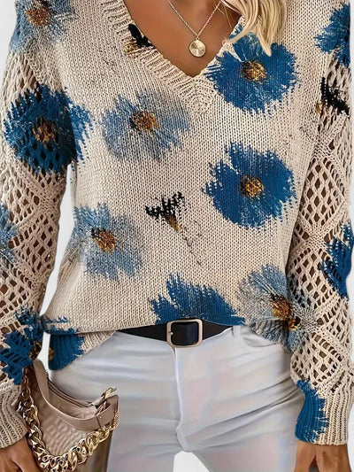 Aurélie | Elegant Floral Sweater