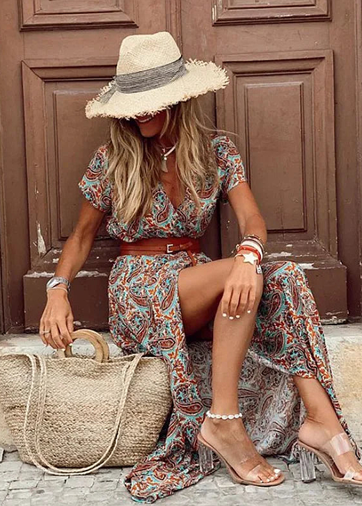 Vera - Elegant Bohemian Maxi Dress