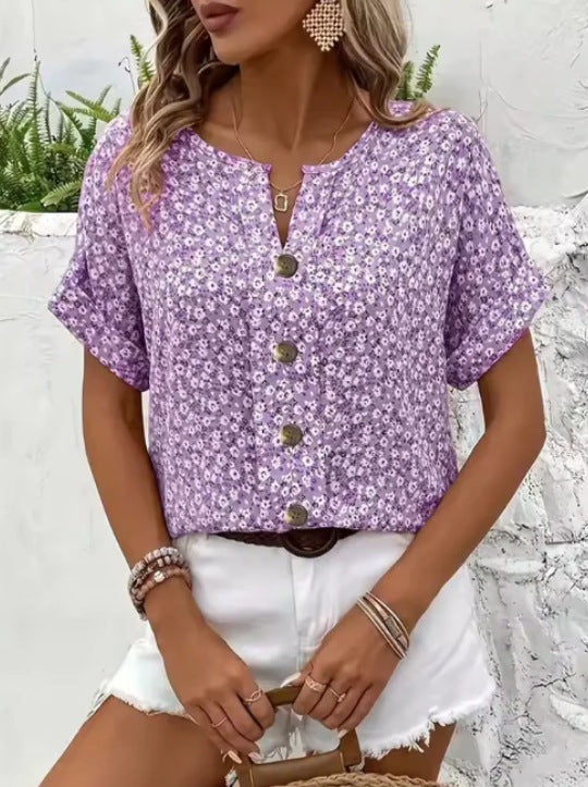 Yelina | Breezy Floral Summer Blouse
