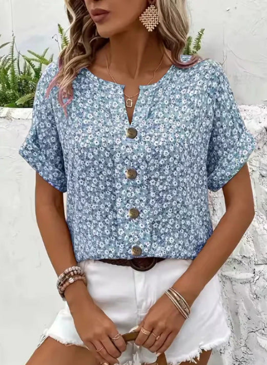 Yelina | Breezy Floral Summer Blouse