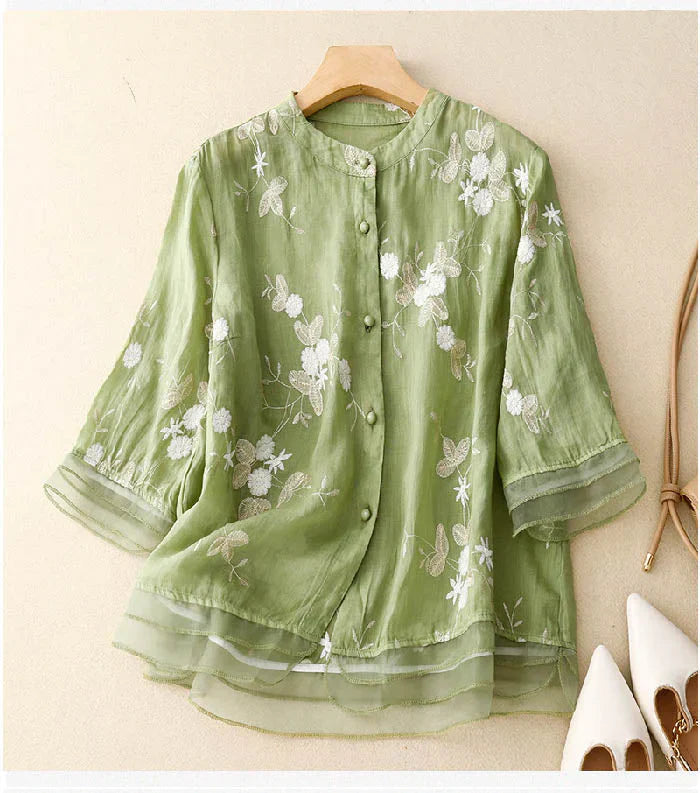 Madison Elegant Embroidered Blouse