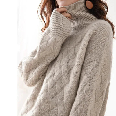 Mireille | Chevron Knit Turtleneck