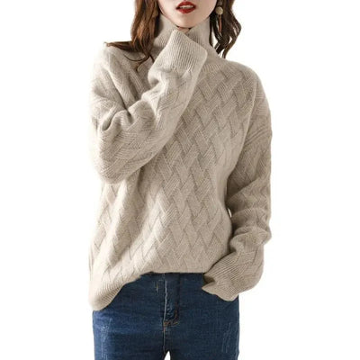 Mireille | Chevron Knit Turtleneck