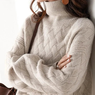 Mireille | Chevron Knit Turtleneck