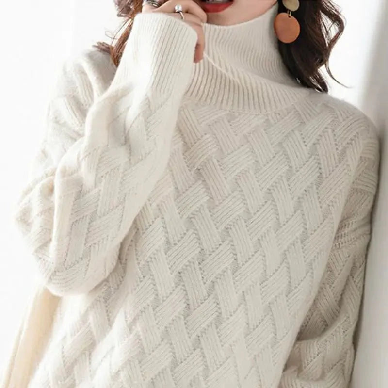Mireille | Chevron Knit Turtleneck