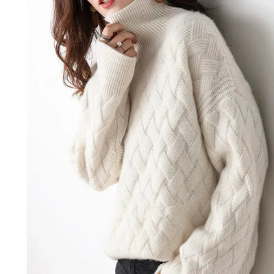 Mireille | Chevron Knit Turtleneck
