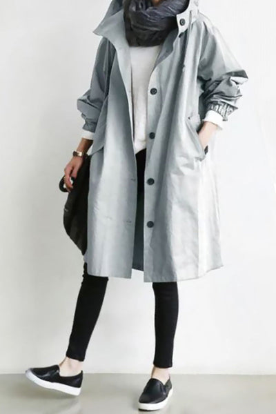 Leanne Water-Resistant Oversized Hooded Jacket