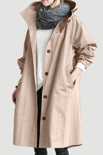 Leanne Water-Resistant Oversized Hooded Jacket