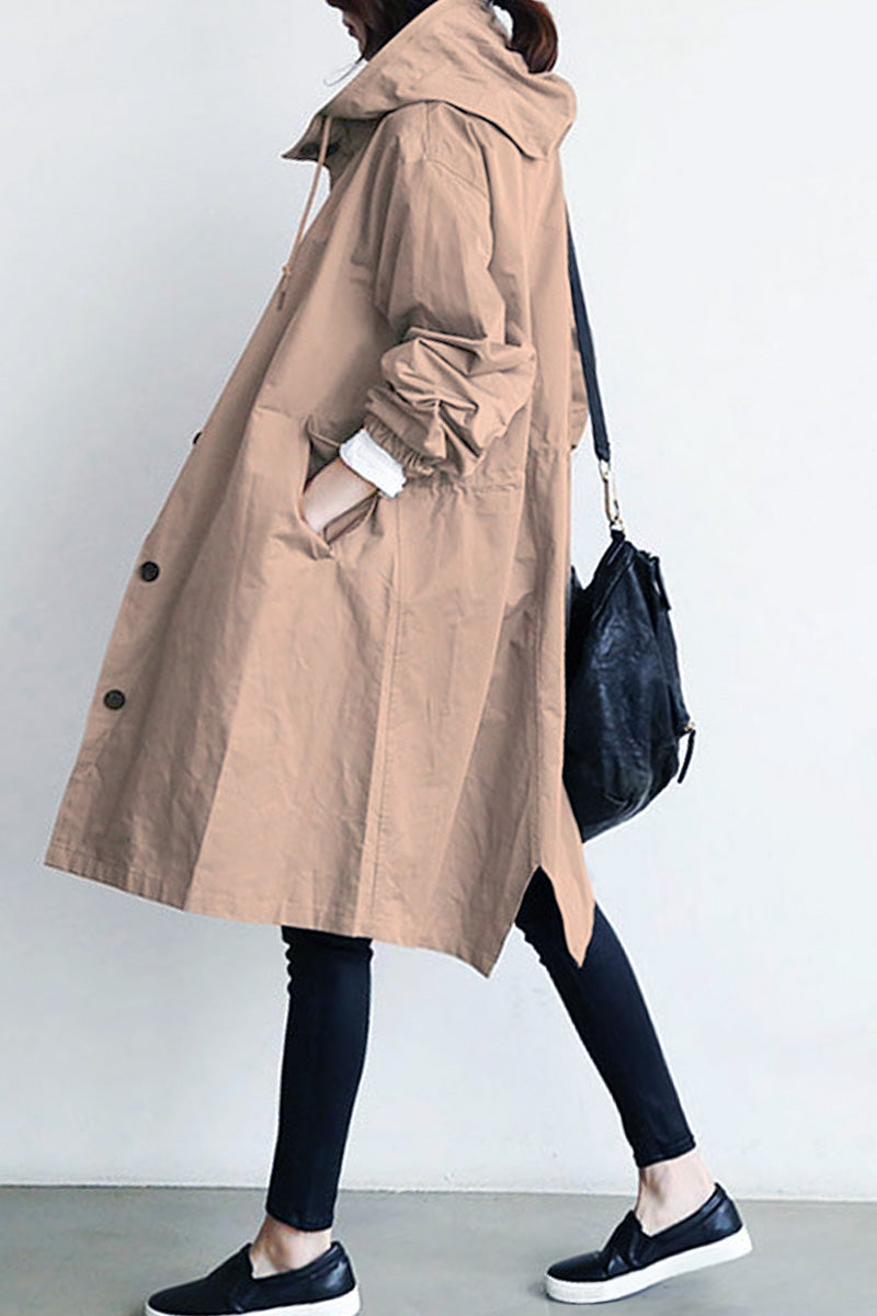 Leanne Water-Resistant Oversized Hooded Jacket