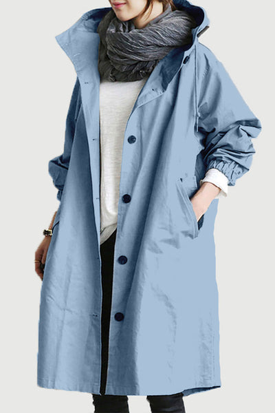 Leanne Water-Resistant Oversized Hooded Jacket