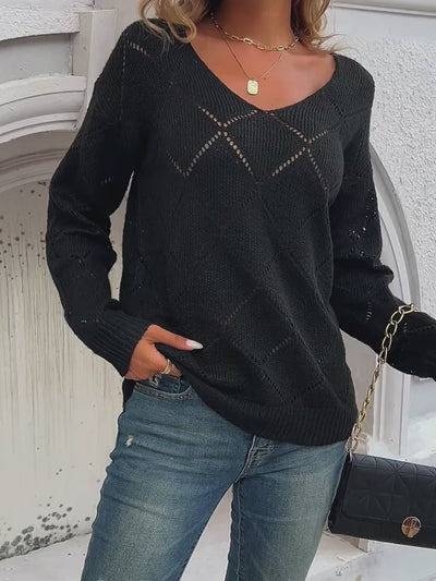 Velura V-Neck Pullover
