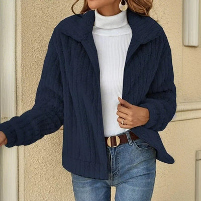 Elizabeth - Fuzzy Long Sleeve Jacket