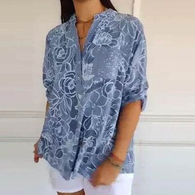 Clarisse™ | Printed Button-Up Shirt