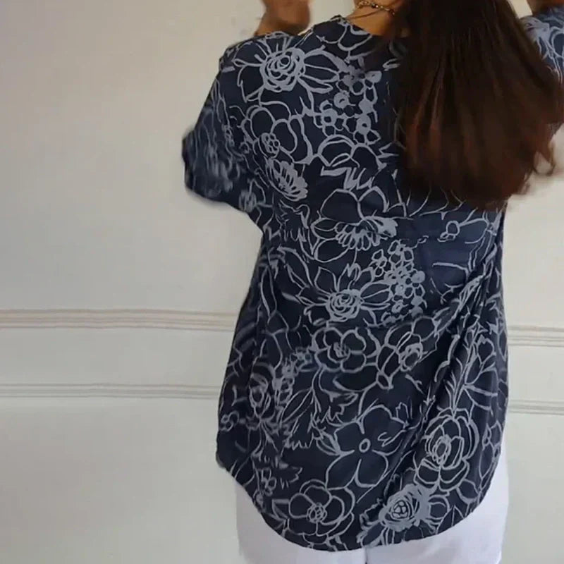Clarisse™ | Printed Button-Up Shirt