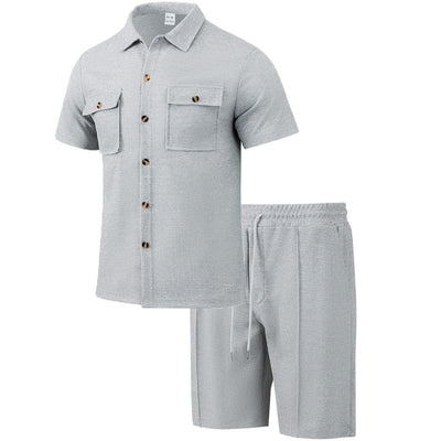Men's Casual Short Set – Premium Korthemd & Korte Broek