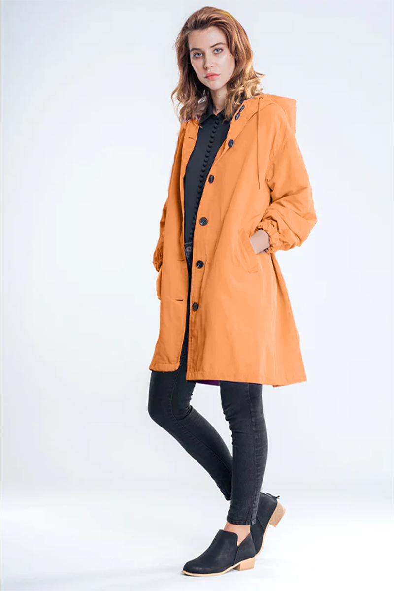 Leanne Water-Resistant Oversized Hooded Jacket